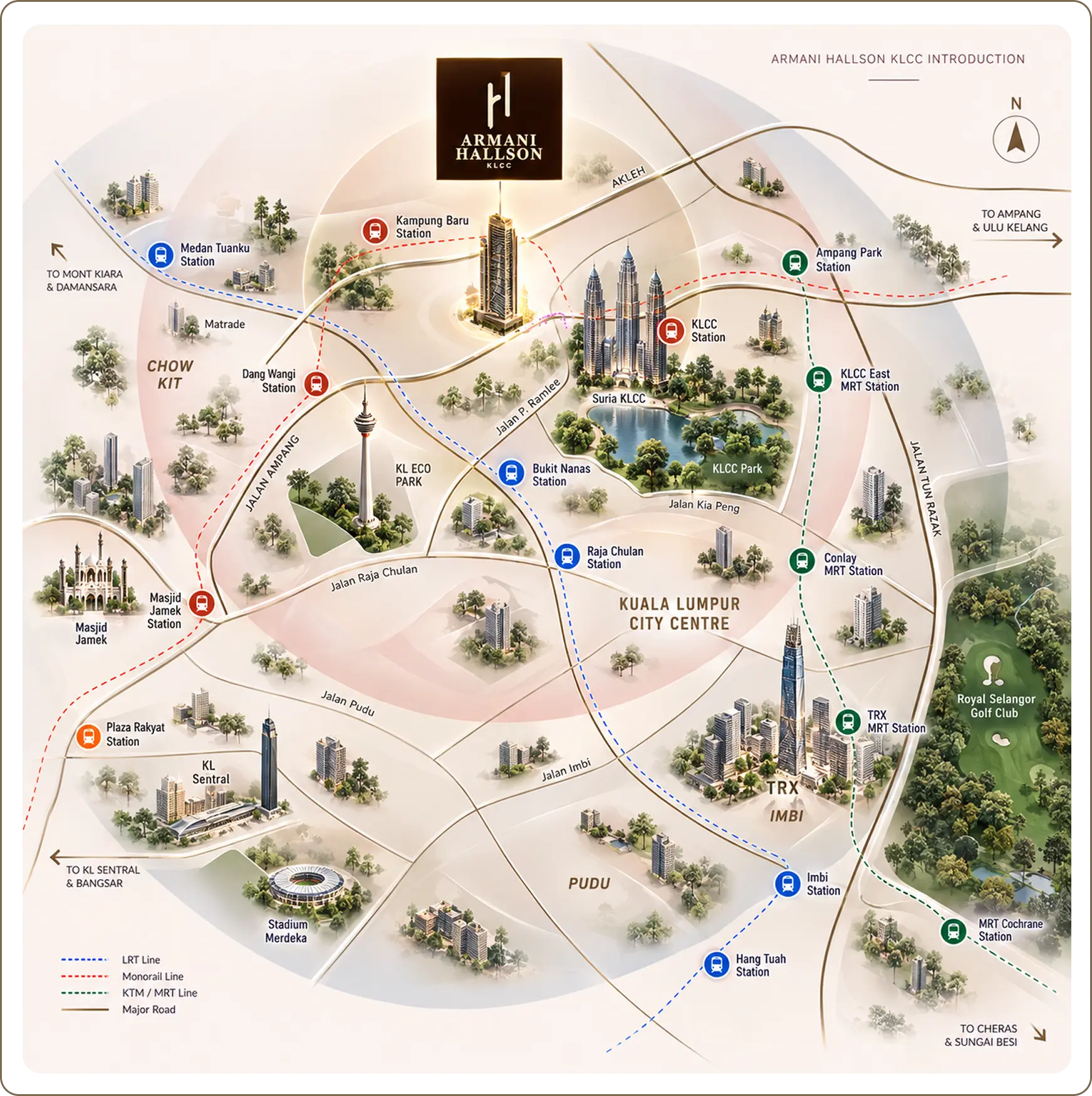 Armani Hallson KLCC Nearby Amenities Map